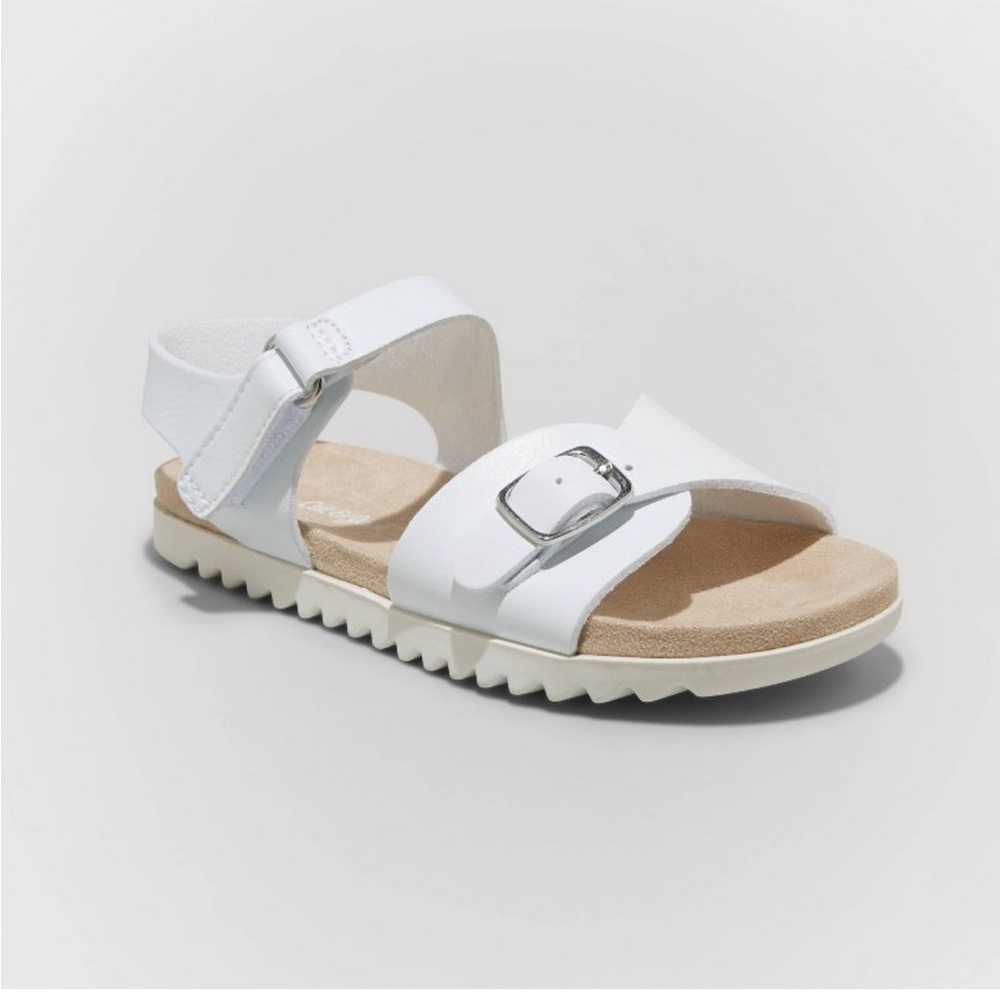 NWT White Cat & Jack Shaelyn Footbed Sandals